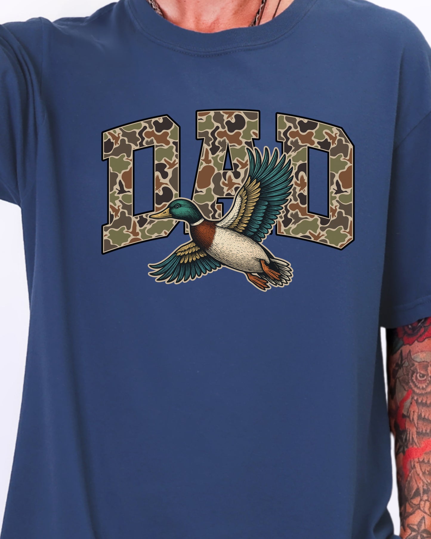 Camo Duck Dad Shirt | Duck Hunting Father’s Day Gift | Outdoorsman Dad Tee | Hunting Dad Shirt