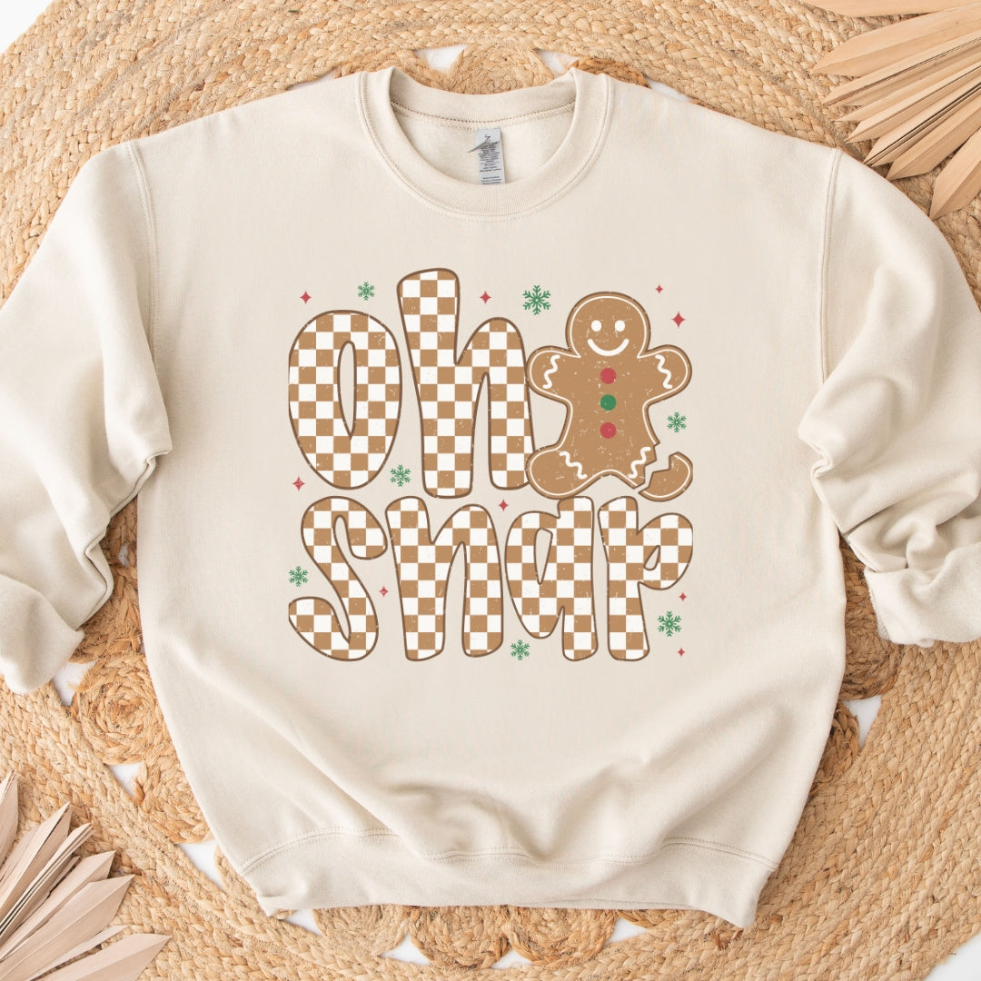 Oh Snap! Gingerbread Man Sweatshirt – Funny Christmas Crewneck