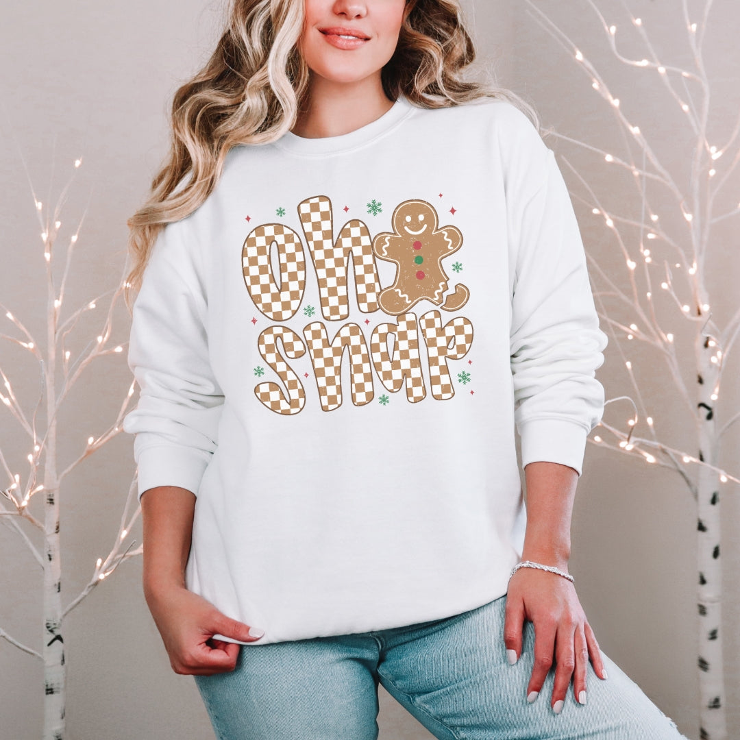 Oh Snap! Gingerbread Man Sweatshirt – Funny Christmas Crewneck