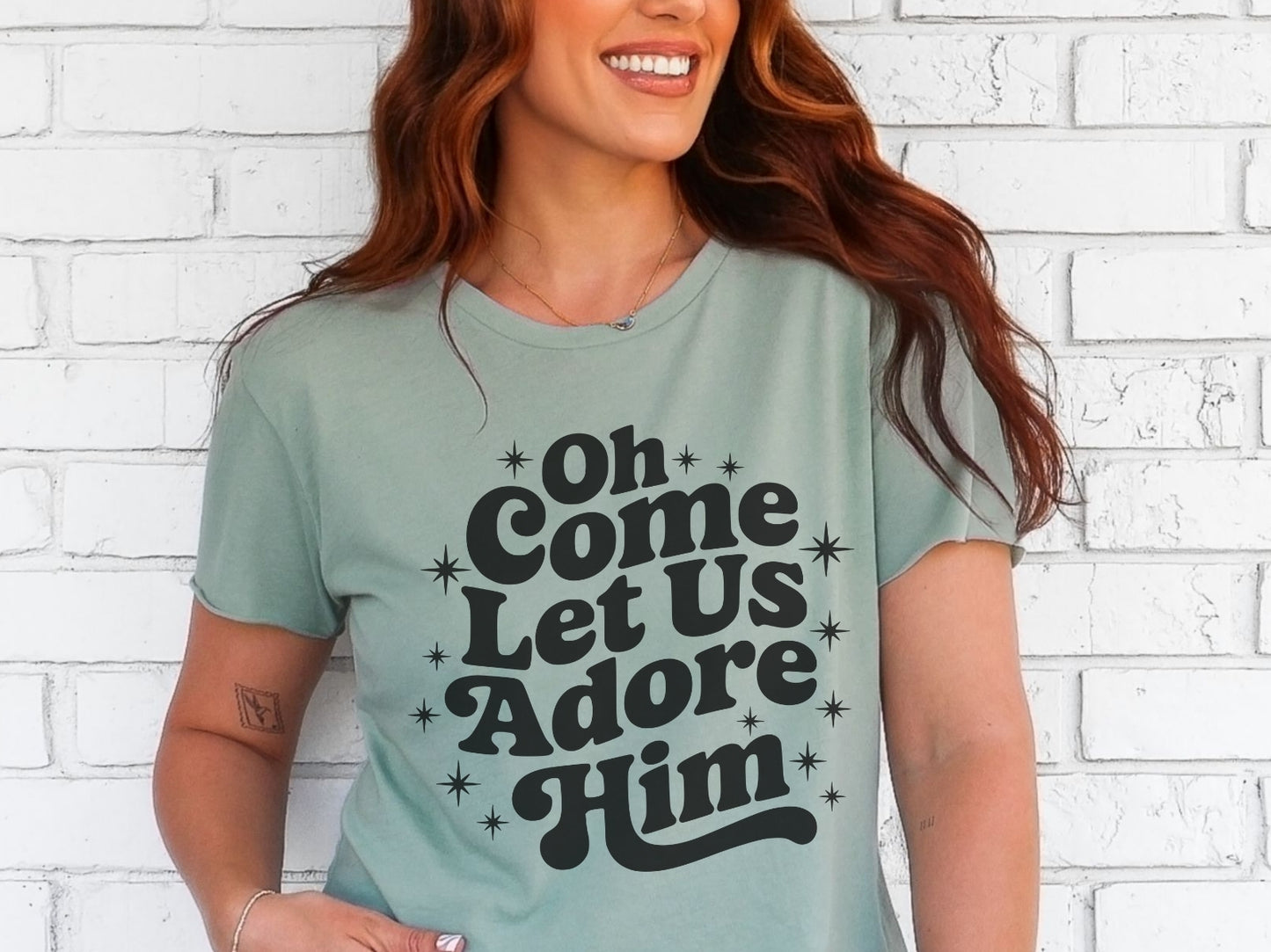 Oh Come Let us Adore Him T-Shirt