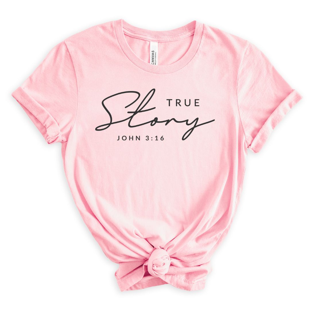 true story john 3:16 Women's Easter Graphic Tee