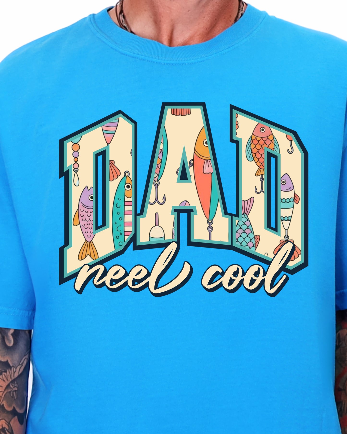 Reel Cool Dad Shirt, Fishing Dad Shirt, Fathers Day Gift for Dad, Fishing Lure Shirt, Lake Dad Tee, Gift for Grandpa, Husband Gift
