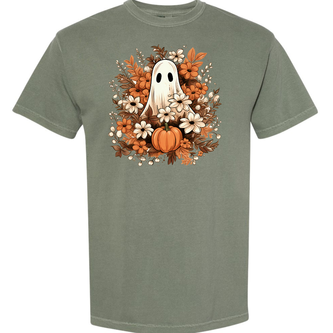 Ghost Floral Fall Tshirt