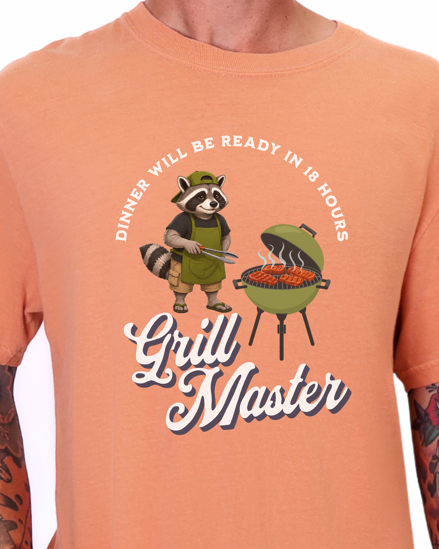 Grill Master Raccoon Shirt, Funny BBQ Dad Shirt, Comfort Colors Father’s Day Tee, Grill Dad Shirt, Cookout Gift for Dad