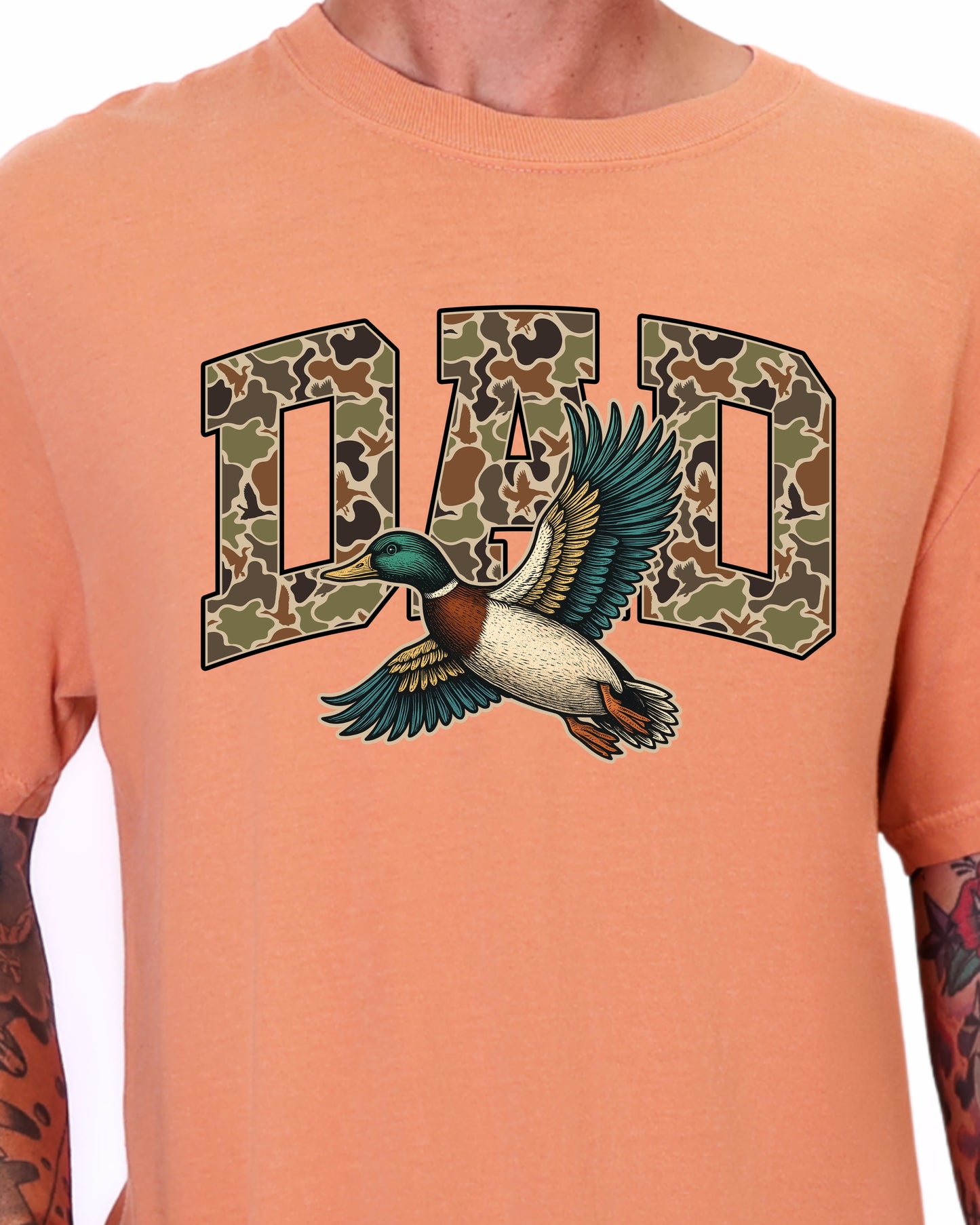 Camo Duck Dad Shirt | Duck Hunting Father’s Day Gift | Outdoorsman Dad Tee | Hunting Dad Shirt
