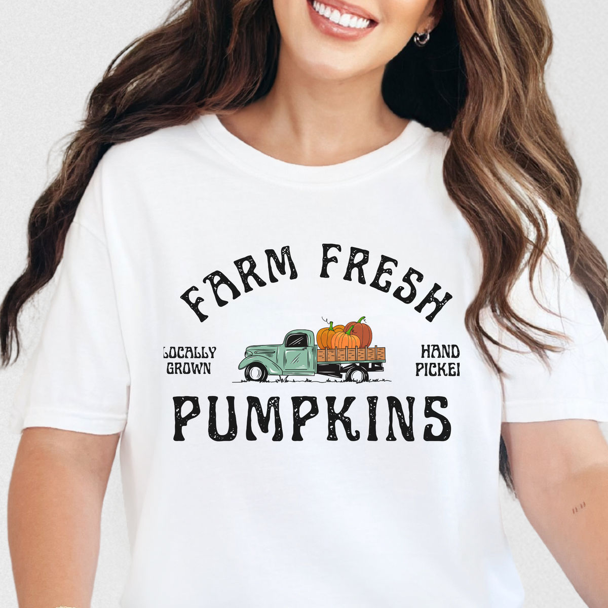 Farm Fresh Pumpkins Truck Comfort Colors 1717 T-Shirt