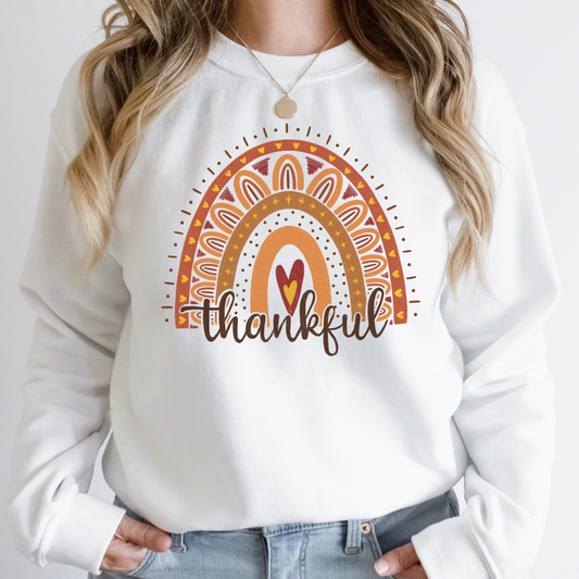 Thankful Rainbow Women's Fall Sweatshirt