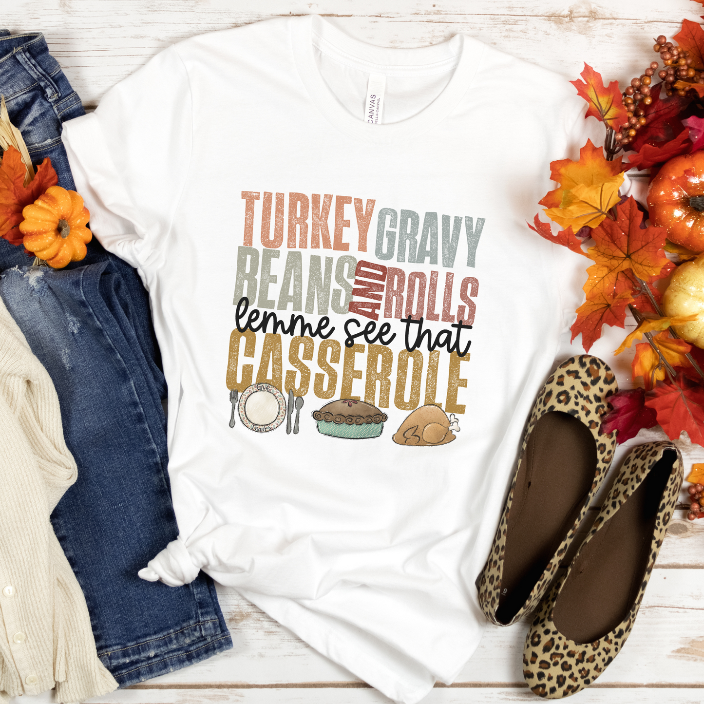 Women's Thanksgiving Fall Tshirt