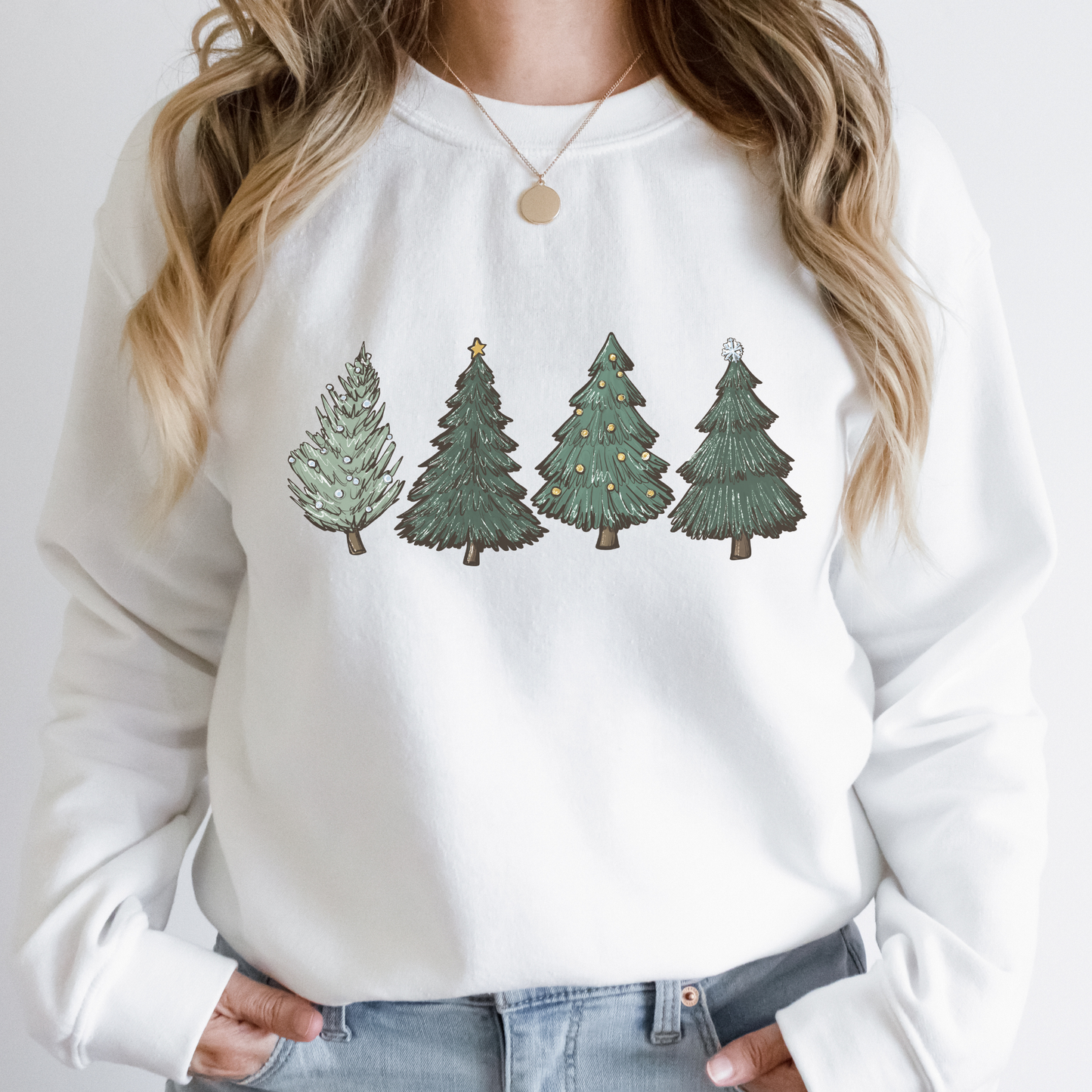 Green Christmas Tree Women's Sweatshirt