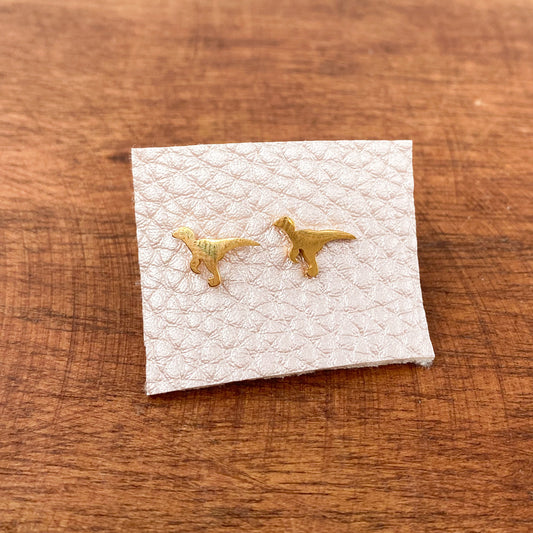 Gold Plated Dinosaur Earring