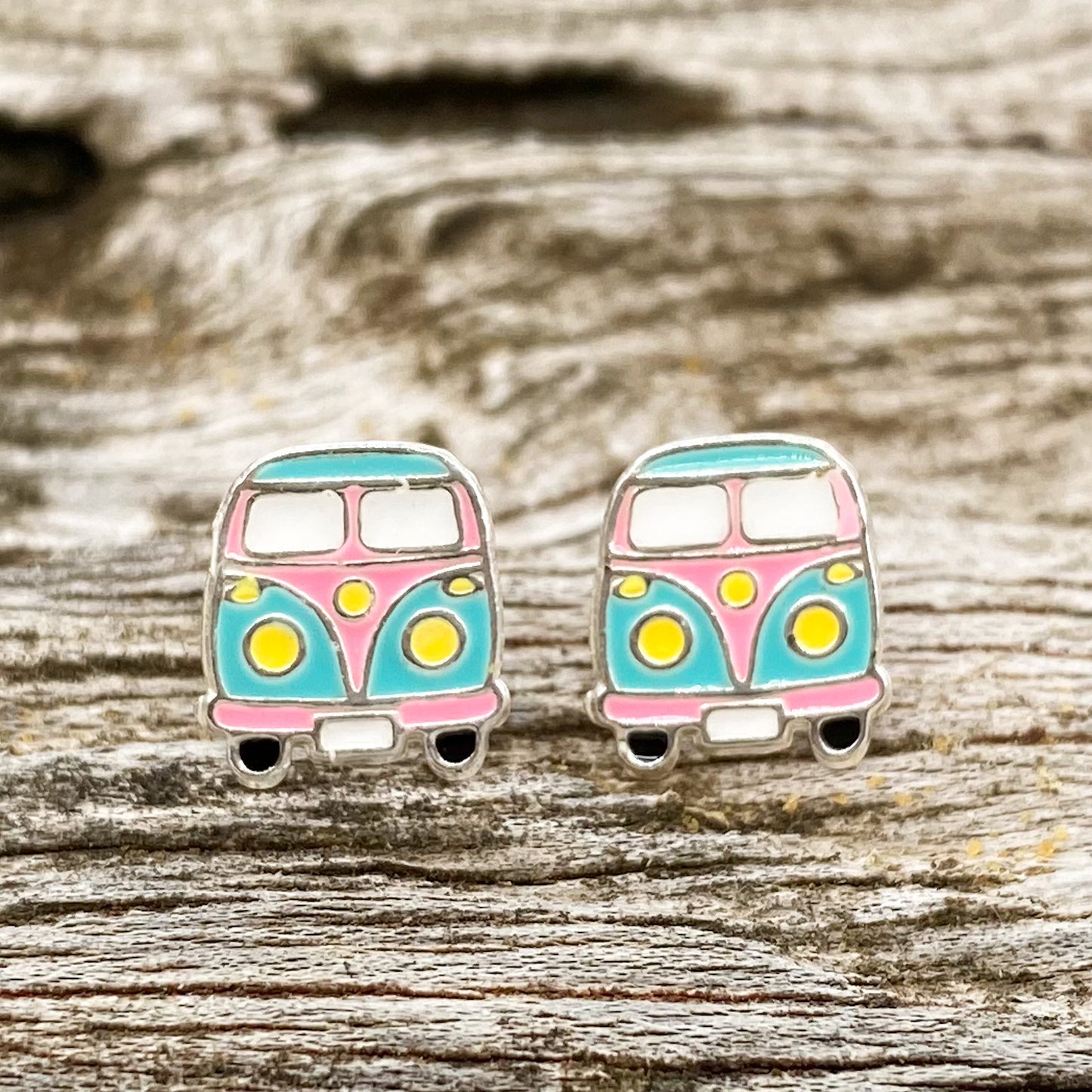 Van Earrings 925 Sterling Silver Hypoallergenic Earrings for Little Girls