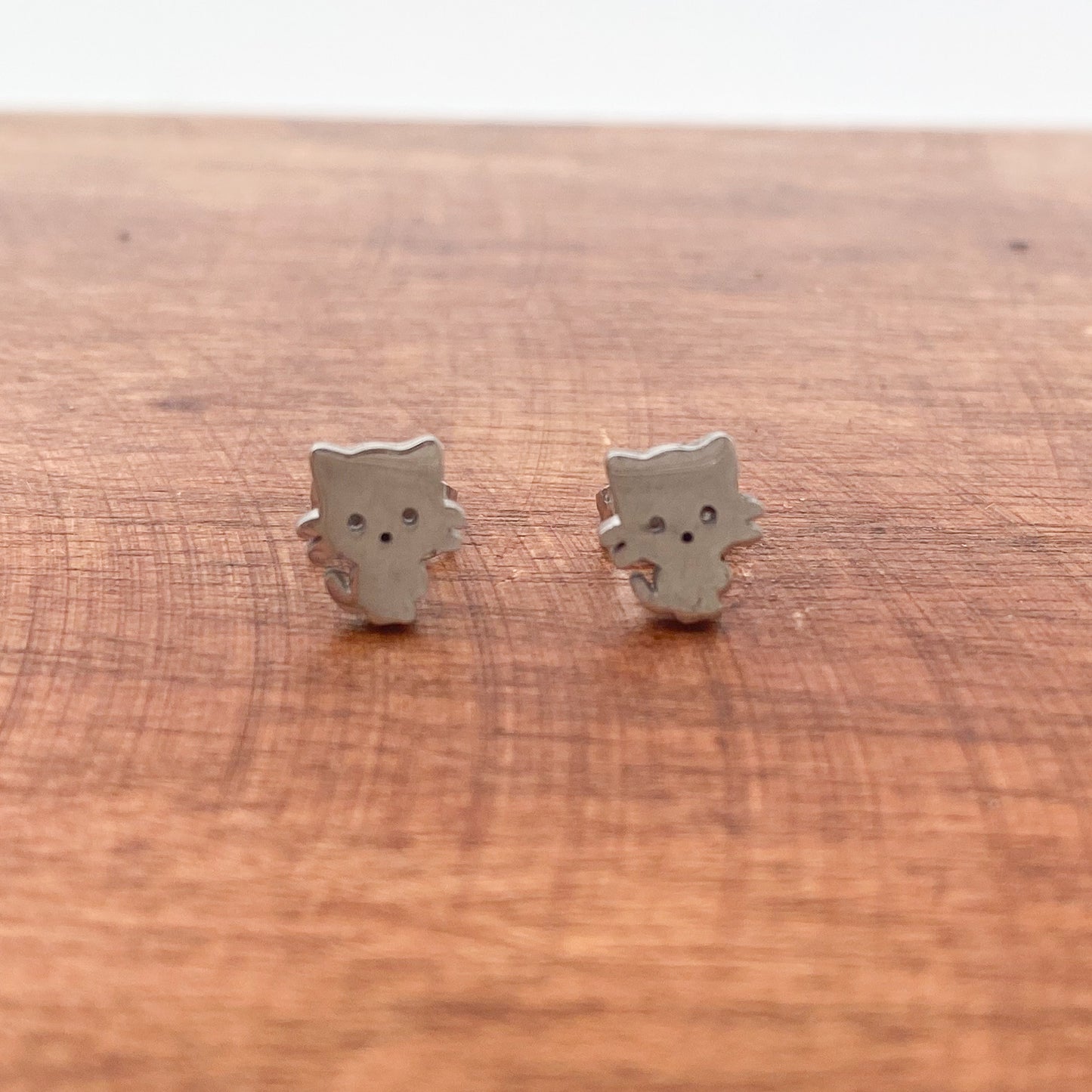 Cat Stud Earrings