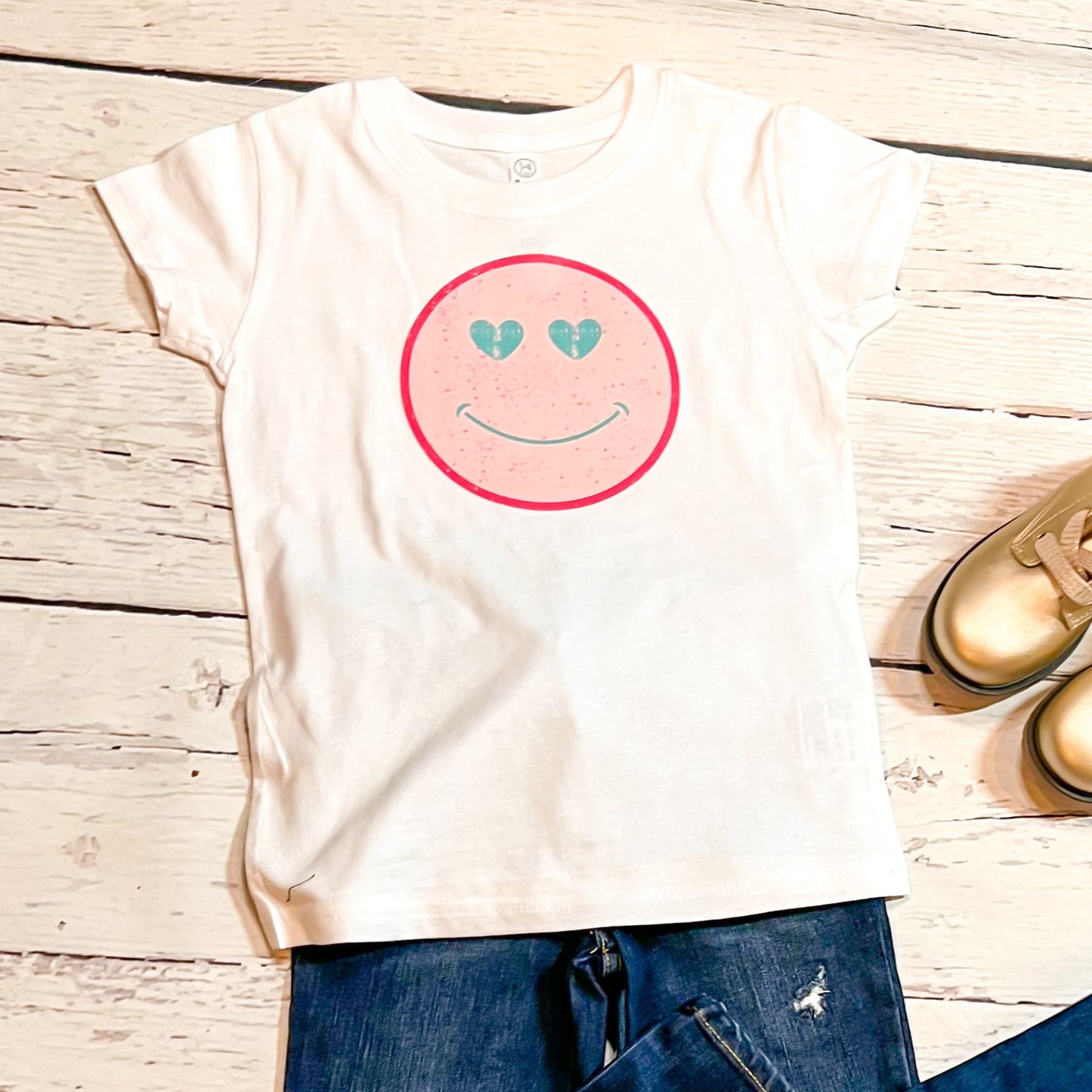 Smiley Face Valentine Toddler tshirt