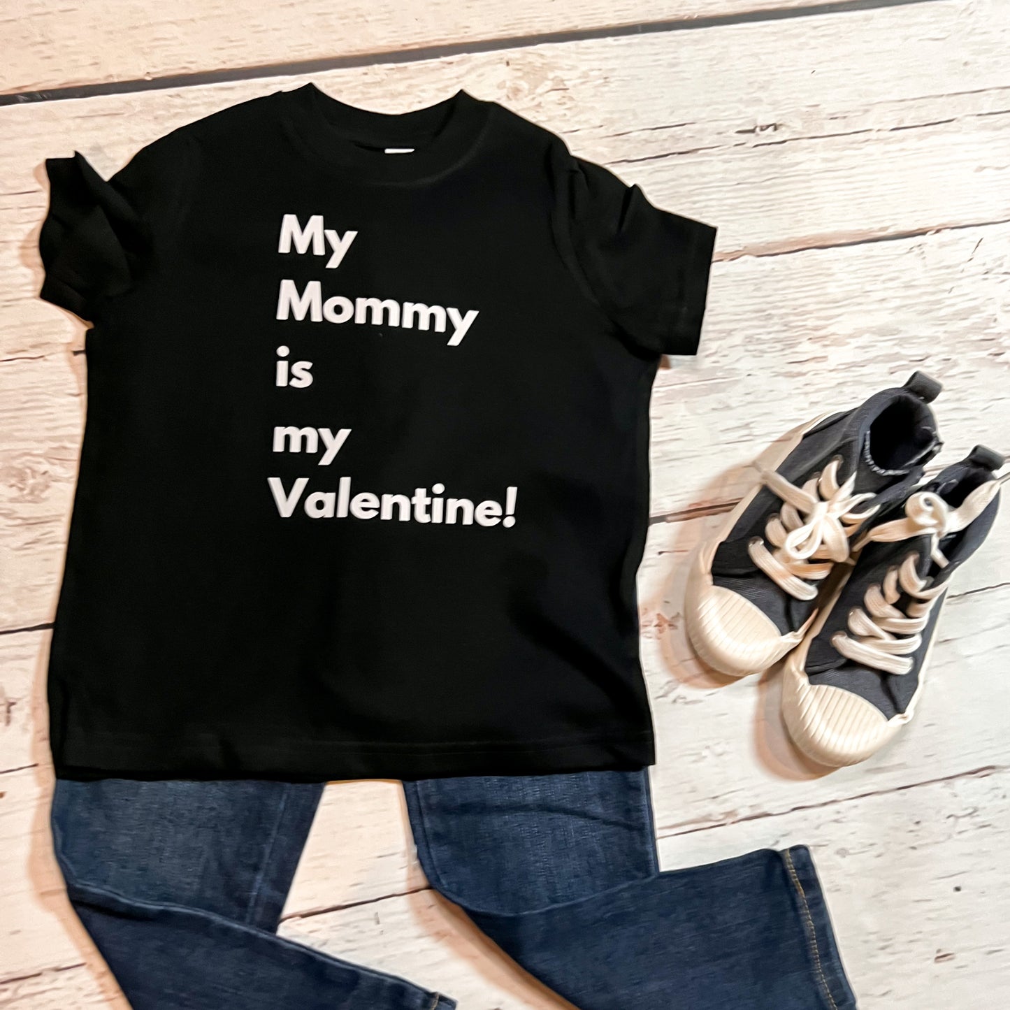 My Mommy is My Valentine Valentine toddler tshirt