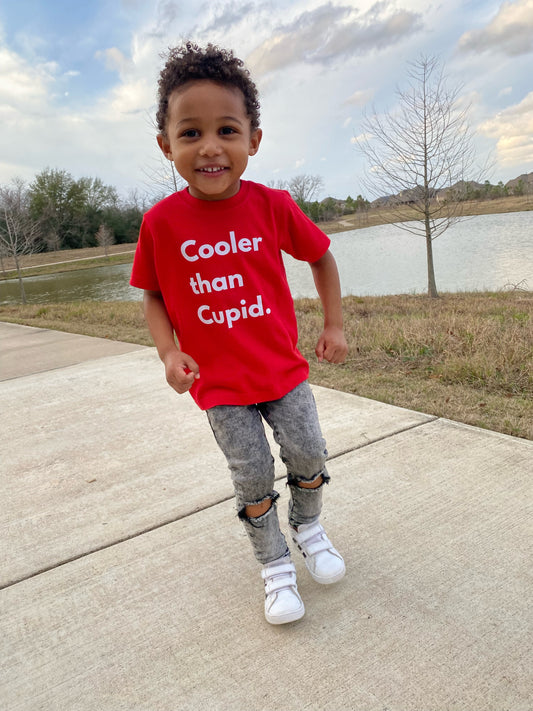 Cooler than Cupid Valentine toddler tshirt