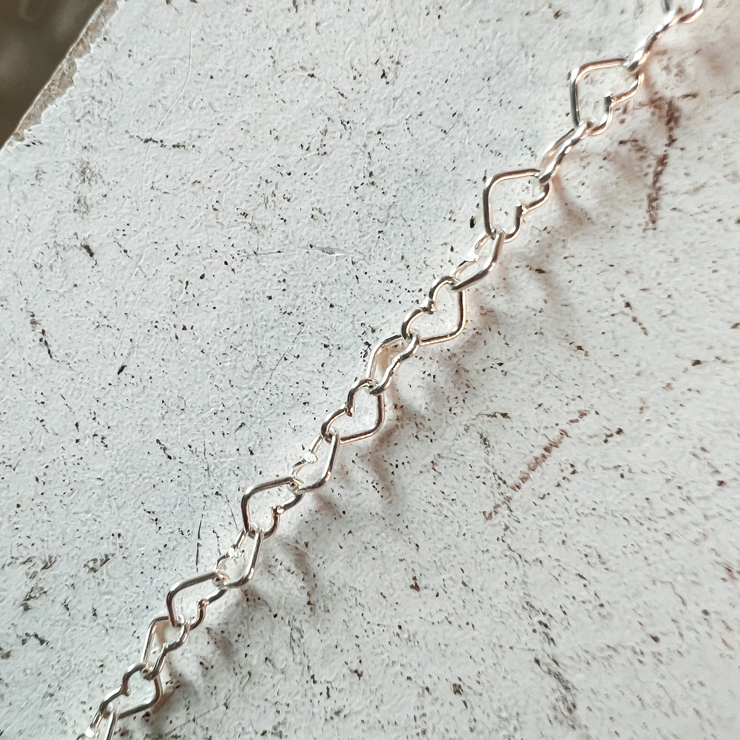 Sterling Silver Adjustable paper clip Chain Necklace