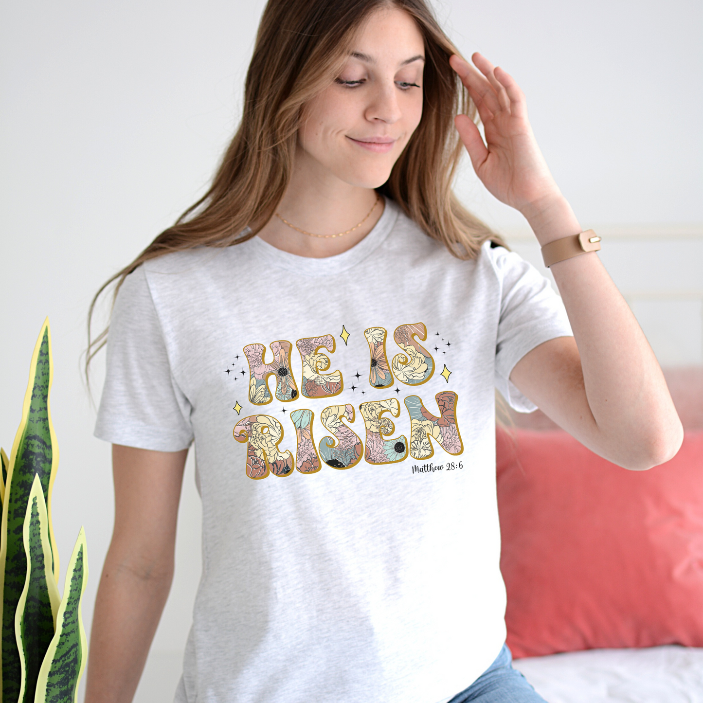 He is Risen Easter Women's Graphic Tee