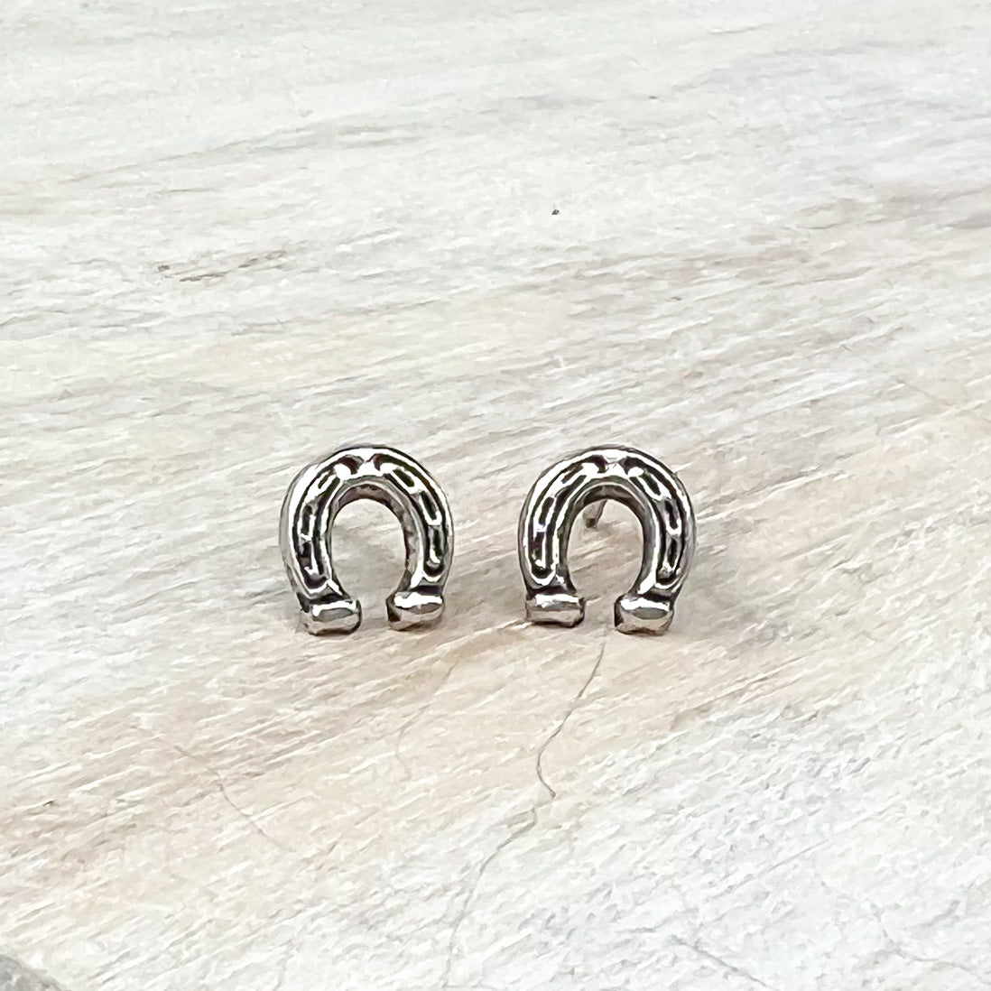 Horseshoe Earrings 925 Sterling Silver Hypoallergenic Earrings for Little Girls