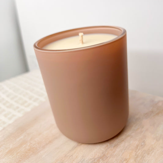 Simple & Sweet Matte Blush Glass Candle