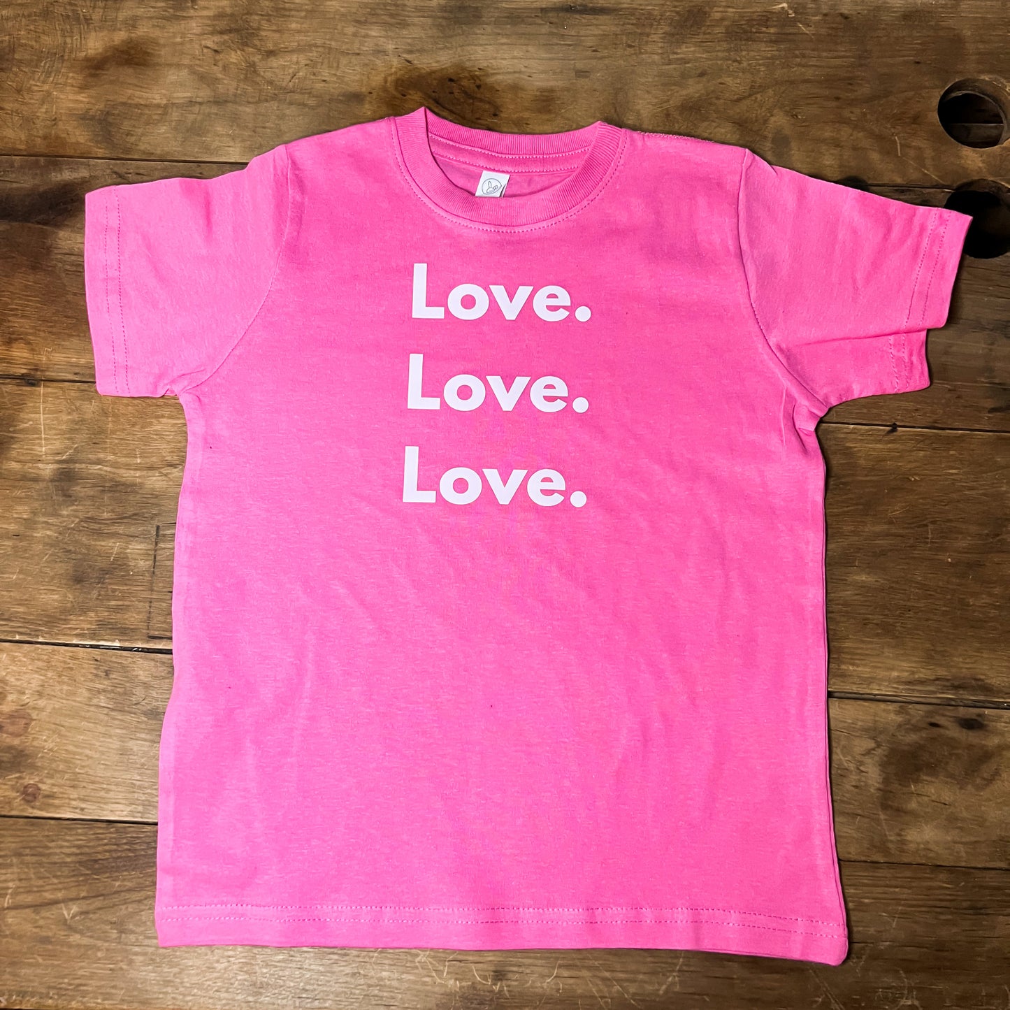 Love. Love. Love. Valentine toddler tshirt