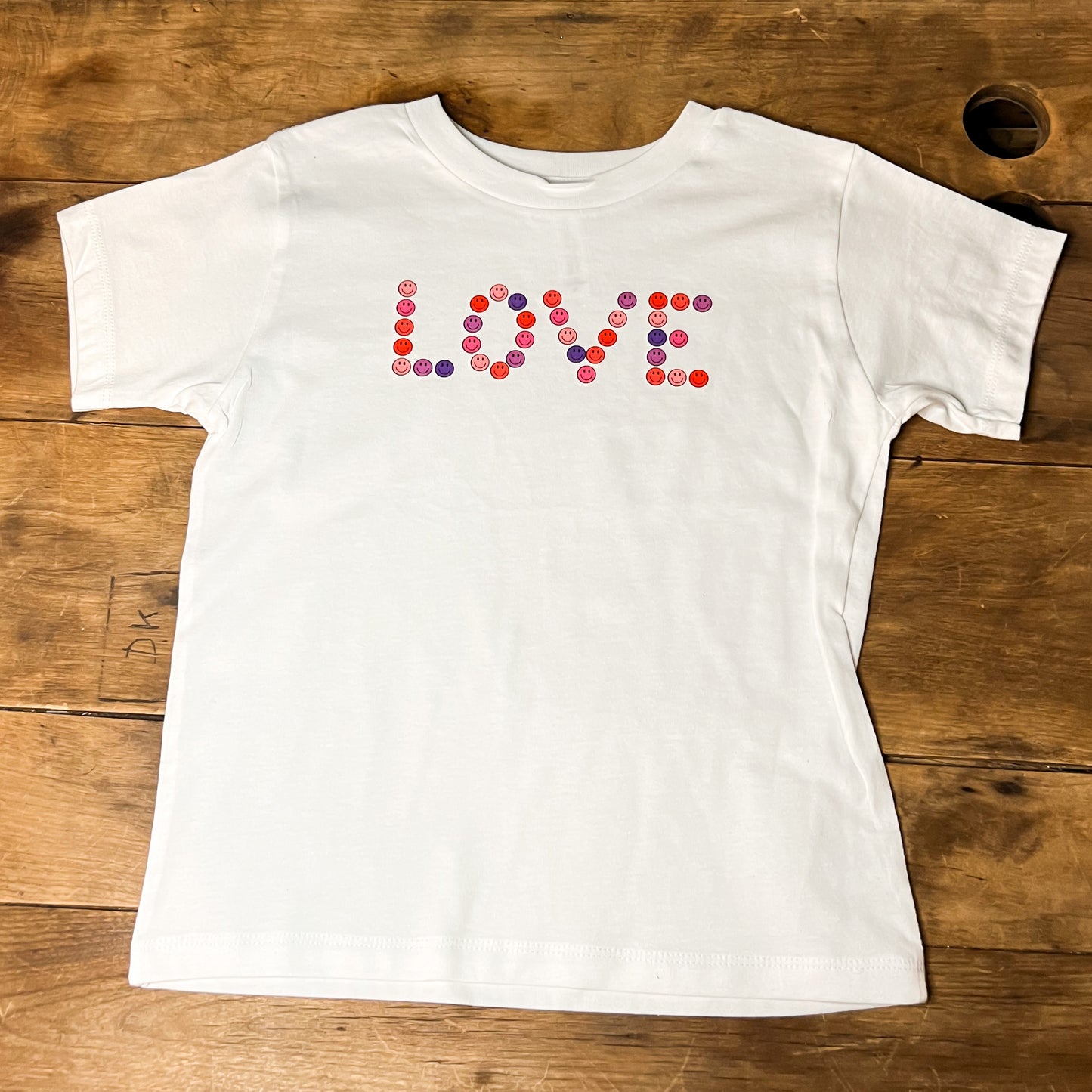 Love Smiley Face Valentine toddler tshirt