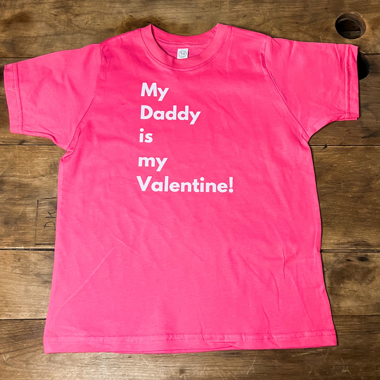 My Daddy is my Valentine toddler tshirt