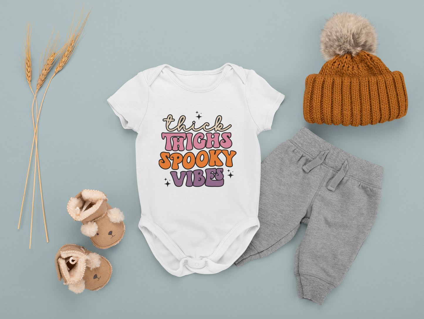 Thick Thighs Spooky Vibes Infant/Toddler Onsies