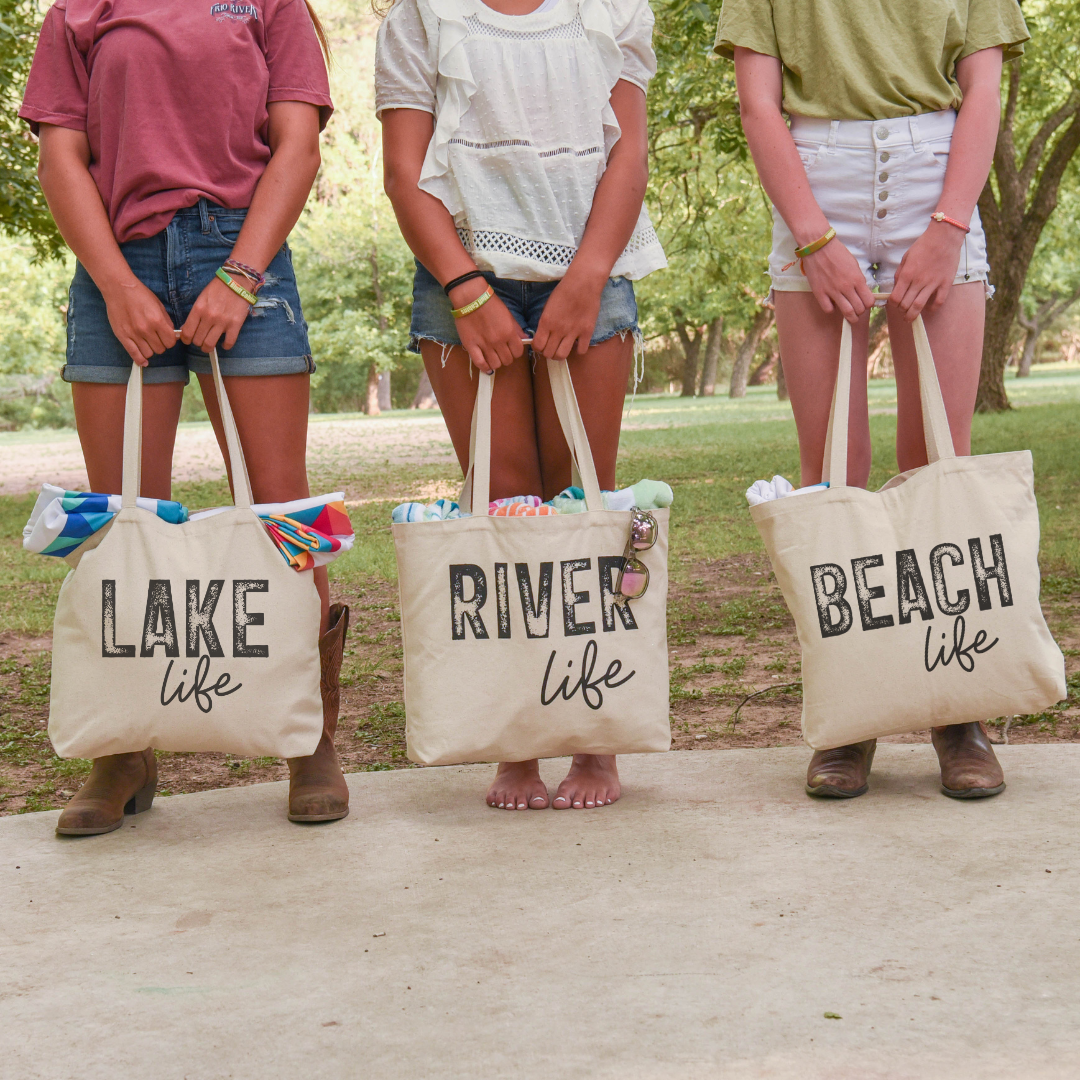 Water Lover Canvas Tote Bags