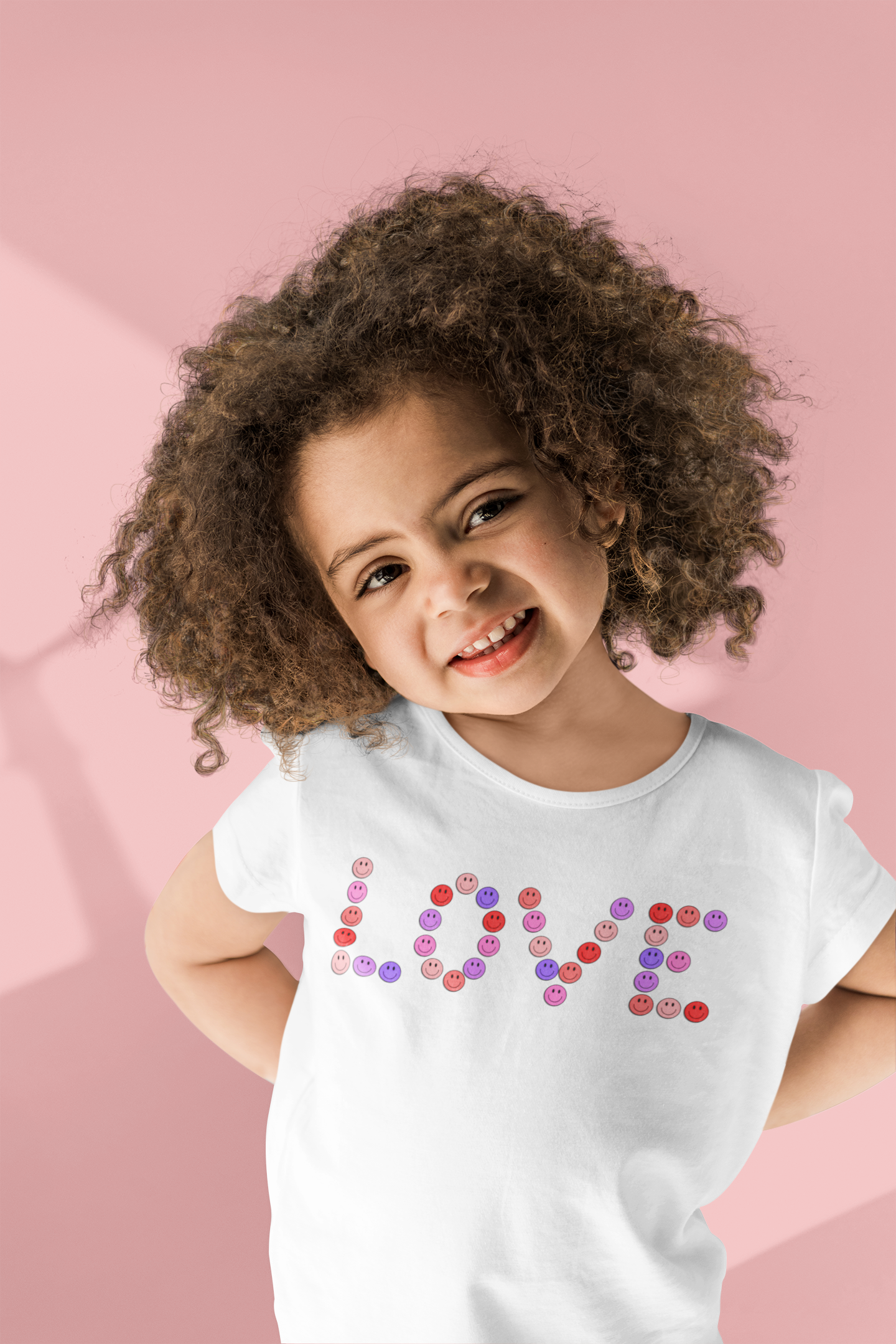 Love Smiley Face Valentine toddler tshirt